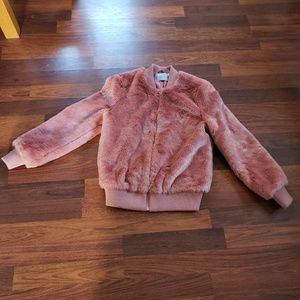 ASOS/Pink Faux Fur Jacket